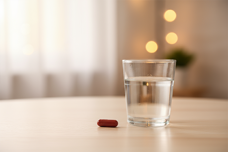 کپسول فروفورت گاین همراه با آب برای مصرف بهینه